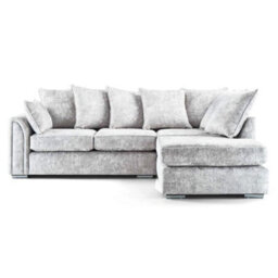 Chiswick Right Hand Corner Sofa + Free Footstool Silver (Scatter Back) - thumbnail 2