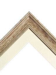 Frames By Post Scandi Distressed Wood Frame With Ivory Mount For Image Size A3 - thumbnail 3