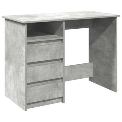 Berkfield Durable Desk Concrete Grey 102X50X75 Cm Engineered Wood - image 1