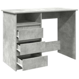 Berkfield Durable Desk Concrete Grey 102X50X75 Cm Engineered Wood - thumbnail 4
