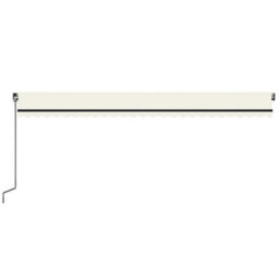 Berkfield Manual Retractable Awning 600X350 Cm Cream - thumbnail 4