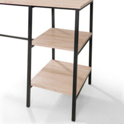 Oakham Signature Camden Desk In Black And Sonoma Oak - thumbnail 6