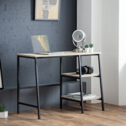 Oakham Signature Camden Desk In Black And Sonoma Oak - thumbnail 3