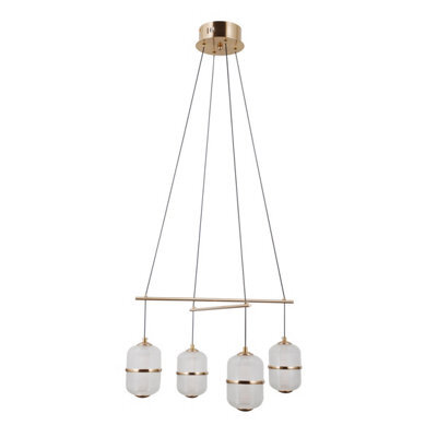 Luminosa Lighting Luminosa Alani Multi Arm Pendant Ceiling Light Gold 3000K Warm White 4Xled - image 1