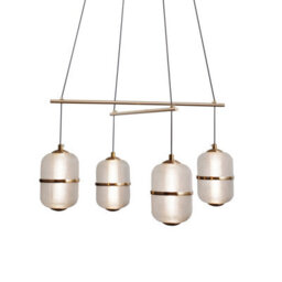 Luminosa Lighting Luminosa Alani Multi Arm Pendant Ceiling Light Gold 3000K Warm White 4Xled - thumbnail 3