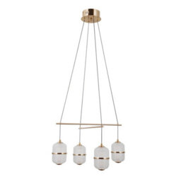 Luminosa Lighting Luminosa Alani Multi Arm Pendant Ceiling Light Gold 3000K Warm White 4Xled - thumbnail 1