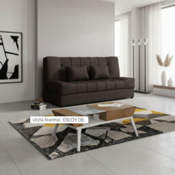 Sonia Sofa Bed With Storage Springs And Foam Stylish Living Room Or Guest Room Sofa With Cushions Dark Brown - thumbnail 1