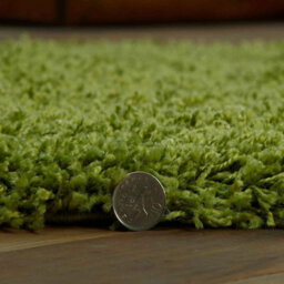 Prime Plus Extra Thick Heavy 5Cm Pile Soft Shaggy Rugs Modern Area Rugs Bedroom Hall Rugs (Green, 80 X 150Cm) - thumbnail 2