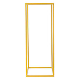 Living And Home Gold Metal Rectangular Flower Stand Pedestal Wedding Party Ornament 210 mm (W) X 400 mm (H) - thumbnail 5