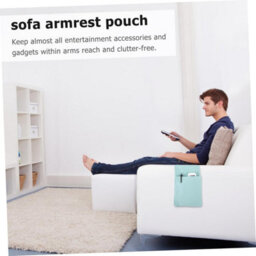 2-Piece Armrest Organizer Storage For Remote Controls And Small Items Living Room Office - thumbnail 4