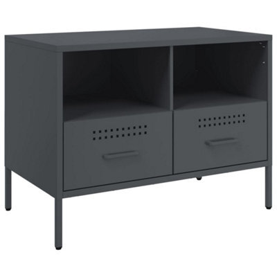 Berkfield Industrial Tv Cabinet Anthracite 68X39X50.5 Cm Steel - image 1