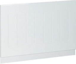Affine Bathroom 700mm End Bath Panel White Mdf Tongue & Groove Design Modern Plinth - thumbnail 4