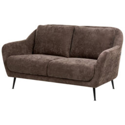 Beliani Living Room Set 3 Seater Eiby Chenille Dark Brown - thumbnail 9