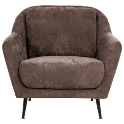 Beliani Living Room Set 3 Seater Eiby Chenille Dark Brown - thumbnail 5