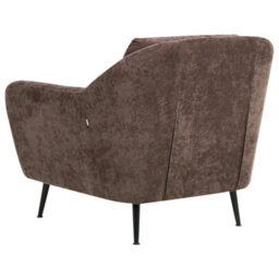 Beliani Living Room Set 3 Seater Eiby Chenille Dark Brown - thumbnail 6
