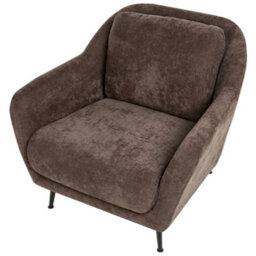 Beliani Living Room Set 3 Seater Eiby Chenille Dark Brown - thumbnail 7