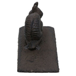 AB Tools Snail Door Stop Cast Iron Metal Rustic Doorstop Wedge House Home Animal - thumbnail 2