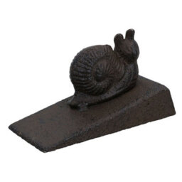 AB Tools Snail Door Stop Cast Iron Metal Rustic Doorstop Wedge House Home Animal - thumbnail 3