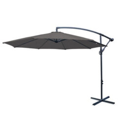 Rinse Bathrooms Grey Patio Parasol Cantilever Hanging Garden Beach Banana Umbrella Uv Protection 3M - thumbnail 2