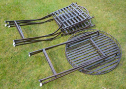 Garden Market Place Versailles Style Metal Garden Bistro Set In Antique Bronze Finish - thumbnail 4