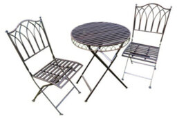 Garden Market Place Versailles Style Metal Garden Bistro Set In Antique Bronze Finish