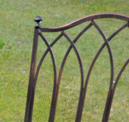 Garden Market Place Versailles Style Metal Garden Bistro Set In Antique Bronze Finish - thumbnail 3