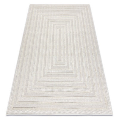 RugsX Carpet Santo Sisal 0999 Geometric White  120X170 Cm - image 1