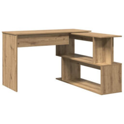 Walplus Corner Desk Artisan Oak 200.5X50X76 Cm Engineered Wood - thumbnail 2