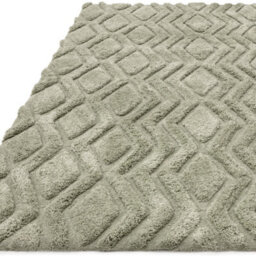 Green Modern Shaggy Geometric Easy To Clean Living Room And Bedroom-200Cm X 290Cm - thumbnail 4