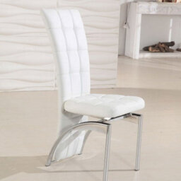 Furniture in Fashion Hartley Clear Glass Dining Table With 4 Ravenna White Chairs - thumbnail 3