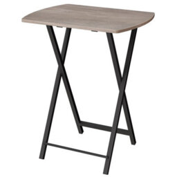 Folding Side Tv Tray Table End Stand 48X36X66Cm Grey - thumbnail 1