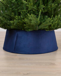 Werchristmas 70 Cm Navy Velvet Christmas Tree Collar - thumbnail 2