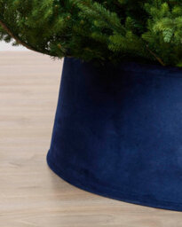 Werchristmas 70 Cm Navy Velvet Christmas Tree Collar - thumbnail 3