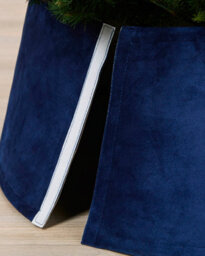 Werchristmas 70 Cm Navy Velvet Christmas Tree Collar - thumbnail 4