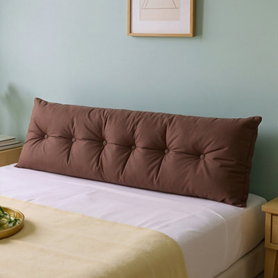 Darphe Brown Washable Wedge Headboard Pillow 180Cm W X 20Cm D X 50Cm H - image 1