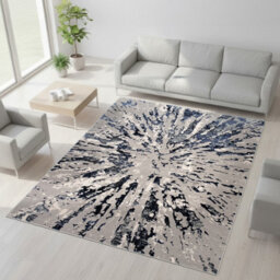 Smart Living Luxury Soft Modern Shimmer Sunset Rug For Living & Bedroom - Blue - 200 X 290 Cm - thumbnail 1