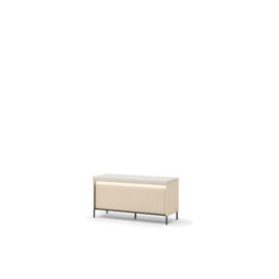 Arte Trend 05 Hallway Bench 101Cm - Beige & Black With Led Lighting And Pull-Down Door Storage - thumbnail 4