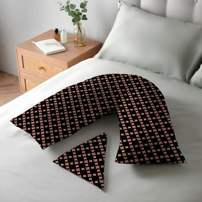 ARLinens Printed V Shaped Pillowcase Polycotton Orthopedic Back&neck Suport V Cover 74X34Cm