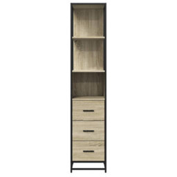 Berkfield Bathroom Cabinet Sonoma Oak 35X37.5X166 Cm Engineered Wood - thumbnail 5