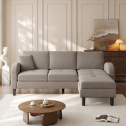 Matteo 3-Seater L-Shaped Corner Sofa With Reversible Chaise - Dark Grey - thumbnail 1