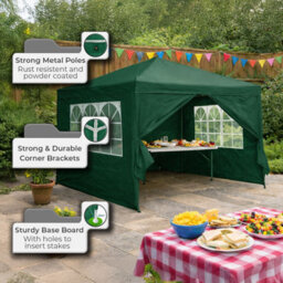 Neo 3Mx3M Light Weight Gazebo Waterproof Party Tent Marquee And Side Walls - thumbnail 4