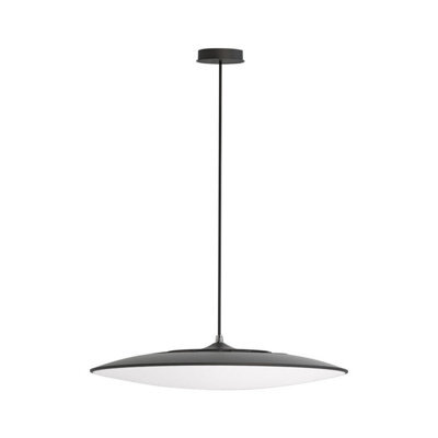 Luminosa Lighting Luminosa Slim Led Pendant 46Cm Round 50W Led, 3000K, 4300Lm, Black, 3Yrs Warranty - image 1