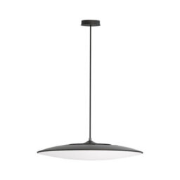 Luminosa Lighting Luminosa Slim Led Pendant 46Cm Round 50W Led, 3000K, 4300Lm, Black, 3Yrs Warranty - thumbnail 1