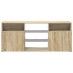 Walplus Tv Cabinet With Led Lights Sonoma Oak 120X30X50 Cm - thumbnail 7