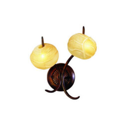Luminosa Lighting Luminosa (0038 005) Wave Wall Lamp 2 Light G9, Rustic Gold