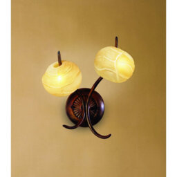 Luminosa Lighting Luminosa (0038 005) Wave Wall Lamp 2 Light G9, Rustic Gold - thumbnail 2