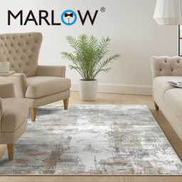 Marlow Green Washable Floor Rug Soft Non Slip Living Room Hallway Carpet - thumbnail 8