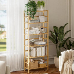 Adjustable Bookcase Stand Flower Storage Rack - thumbnail 3