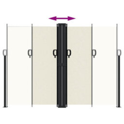 Walplus Retractable Side Awning Garden Sun Shade Canopy Gazebo For Back Door, Porch, Patio Cream 180X1200 Cm - thumbnail 5