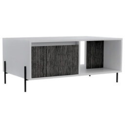 Core Products Dallas White Coffee Table With Drawer, H40.0Cm X W92.5Cm X D55.0Cm - thumbnail 1